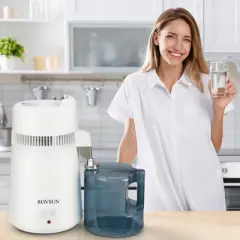 ROVSUN 1.6 Gallon or 6L Water Distiller, Flame Retardant Material, BPA Free Container, Stainless Steel Interior