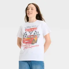Women's Disney Cars Short Sleeve Graphic T-Shirt - White