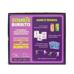 Zombie Burrito Party Game: Exploding Kittens, Fun Social Skills Card Party, 2-6 Players, 15 Min Play