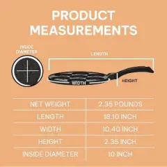 Kitchenfun Blini Nonstick Mini Pancake Crepe Maker - 7 Smiley Pancakes