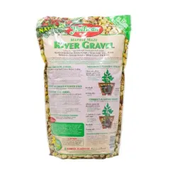 Hoffman Natural Marble Maze River Gravel Decorative Soil Cover for Potted or Bedded Plants, 2 Dry Quarts