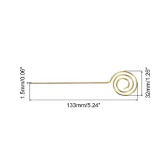 Unique Bargains Reusable Drink Appetizer Stainless Steel Circle Head Cocktail Picks 5.24" 9 Pcs