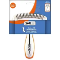 Wahl 2-in-1 Double Row Rake with Shedding Blade Dog Grooming Brushes