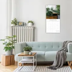 2026 Square Wall Calendar, House Plants, 16-Month Floral Theme with 180 Reminder Stickers (12x12 In)
