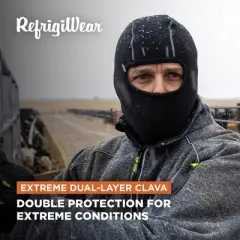 RefrigiWear Extreme Dual-Layer Warm Polartec Fleece Balaclava Full Face Mask