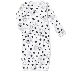 Disney 101 Dalmations Patch Baby 2 Pack Long Sleeve Swaddle Sleeper Gowns Newborn 