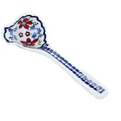 Blue Rose Polish Pottery L015 Manufaktura Gravy Ladle