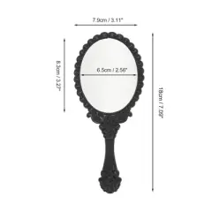 Unique Bargains Delicate Handheld Mirror 2 Pcs