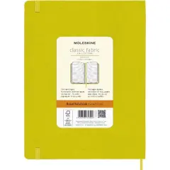 Moleskine Ruled Classic Notebook 7.5"x9.75" Hard Cover Hay Yellow Silk: Hardcover Journal, Pocket, Ribbon Marker,