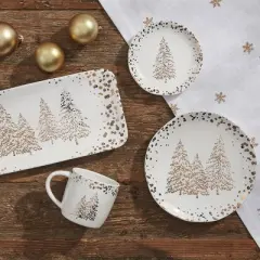 Split P Golden Christmas Mug Set of 4