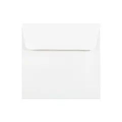 JAM Paper 6 x 6 Square Foil Lined Invitation Envelopes White with Gold Foil 3244689