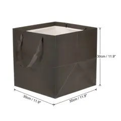 Unique Bargains Paper Bag with Handle Pack Bouquet Packaging