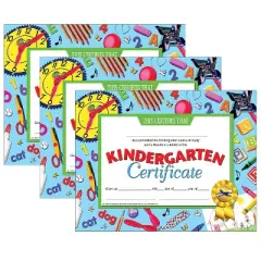 Hayes Publishing Kindergarten Certificate 8.5" x 11" 30 Per Pack 3 Packs (H-VA601-3)
