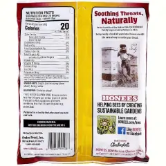 HONEES SOOTHING THROAT DROPS HONEY  20 CT