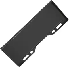 3/8" Skid Steer Attachment Plate, Universal Quick Mount Plate, Grade 50 Structural Steel, Anti-Rust Surface, Silver