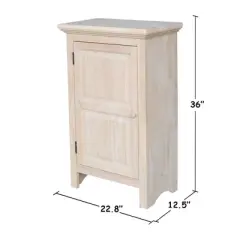 36" Single Jelly Cabinet Unfinished - International Concepts