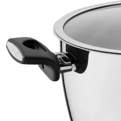 Korkmaz Nora 2 Piece 2 Liter Stainless Steel Casserole with Lid in Silver