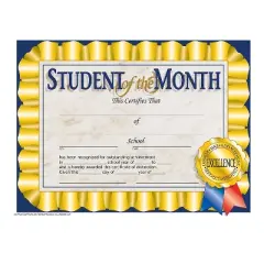 Flipside Student of the Month Certificate 8.5" x 11" Multicolor 30/Pack 5 Packs/Carton (VA528-5)