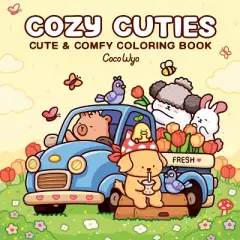 Cozy Cuties - (Cozy Spaces Coloring) by Coco Wyo (Paperback)