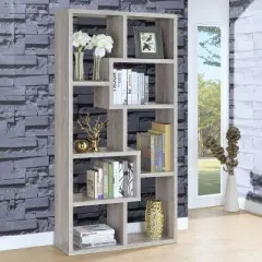 70.75" Theo 8 Shelf Bookcase - Coaster