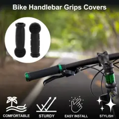 Unique Bargains Bike Handlebar Grips Covers 4.8" Black 1 Pair