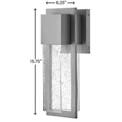 Lark Alex 1 - Light Lantern in  Antique Brushed Aluminum