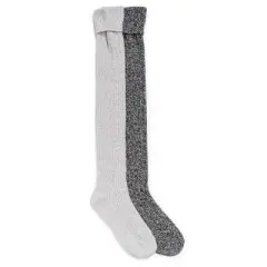 MUK LUKS Women's 2 Pair Pack Marl Over the Knee Socks