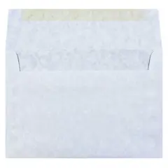 JAM Paper Envelopes A8 50ct Parchment - Blue: 5.25 x 7.25 Gummed Flap, Recycled Content, Mailing Stationery