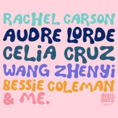 Junior's Rebel Girls Extraordinary Women Names T-Shirt