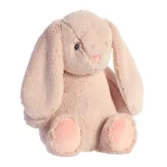 ebba Large Dewey Bunny Playful Baby Stuffed Animal Rose 12.5"