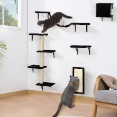 Multipet Cat Wall Shelves, Wall-Mounted Cat Climber Set