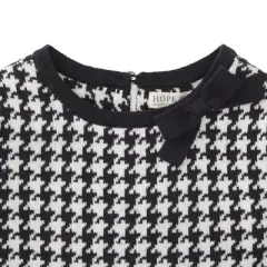 Hope & Henry Girls' Bow Detail Sweater Dress, Infant