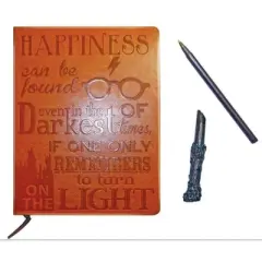 Harry Potter Faux Leather Journal w/ Wand Pen