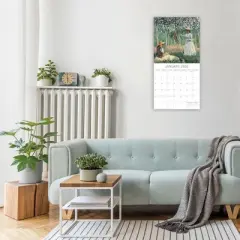 2026 Square Wall Calendar, Monet, 16-Month Arts & Antiques Theme with 180 Reminder Stickers (12x12 In)