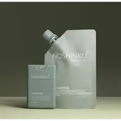 NOSHINKU Eucalyptus Refillable Pocket Sanitizer Refill Set - Rosemary & Eucalyptus Scent - 4oz/2pk