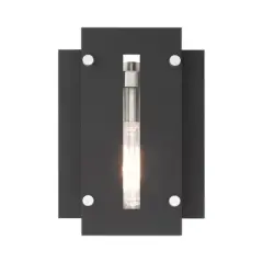 Livex Lighting Utrecht 1 - Light Wall Light in  Black/Brushed Nickel