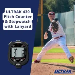 Ultrak 430 Pitch Counter & Pitch Speed with 2 Memory Stopwatch - Black