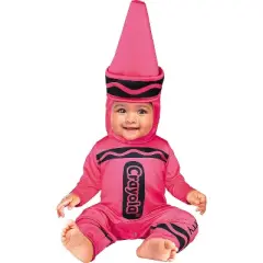 Crayola Kids' Pink Crayon Halloween Costume Jumpsuit