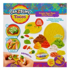 Cra-Z-Slimy Taco Slimes and Putties: 8-Piece Set, Includes Brown, Green, Orange, Red, Focuses on Creativity