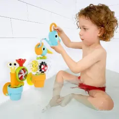 Yookidoo Pour N Grow Spinning Garden Bath Toys - 11pc