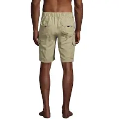 Lands' End Men's 9" Outrigger Stretch Cargo Swim Trunks with No Liner
