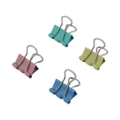 Unique Bargains Office Metal Spring-Loaded File Document Organize Binder Clips 15mm 60pcs