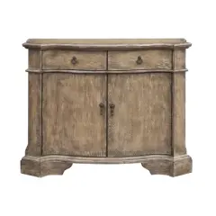 Belcher Antique Inspired 2 Door 2 Drawer Storage Buffet Cabinet Weathered Brown - Treasure Trove