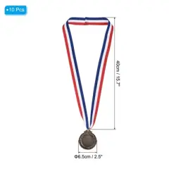 Unique Bargains Zinc Alloy Corrosion-Resistant DIY Fun Award Medals 10 Pcs
