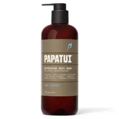 Papatui Men's Sulfate-Free Exfoliating and Hydrating Coconut Oil Body Wash - Lush Coconut - 28 fl oz
