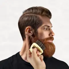 Unique Bargains Men's Pocket Bristles Face Beard Brush