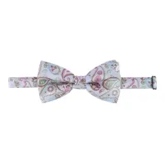 CTM Men's Swirl Bow Tie and Pocket Square