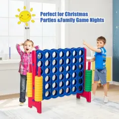 Costway Jumbo 4-to-Score 4 in A Row Giant Game Set for Family