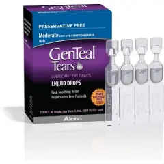 Genteal Tears Lubricant Eye Drop Vials 0.9ml Preservative-Free 36ct