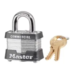 Master Lock - Steel - Double Locking Padlock Keyed Alike - Case of 6